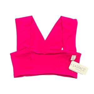 NWT L*SPACE Convertible Parker Bikini Top – Pink, Size Small, NWT